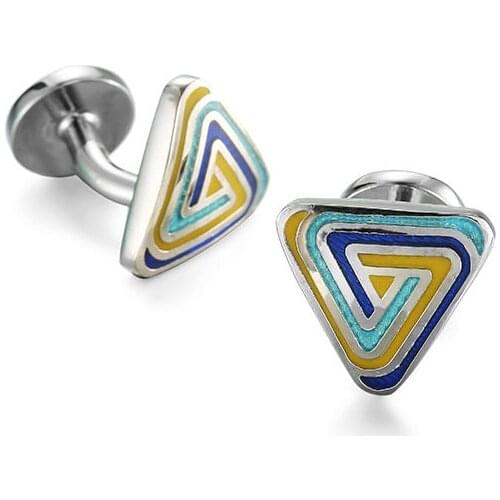 HYX Luxury Fashion cufflinks for mens Brand cuff buttons Color paper cuff links High Quality abotoaduras Jewelry