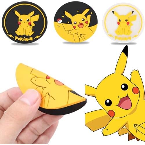 Pokemon Pikachu Anime Cartoon Car Water Coasters Universal Cute Storage Mat Car Anti-skid Mat Decoration Car Interior 7.2x7.2cm