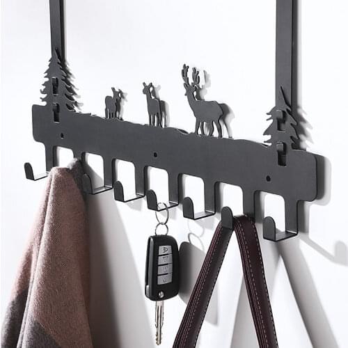 Animals Row hook Robe Hook Wall Mount Christmas Coat Hook Key Hanger Clothes Hook Household Wall Organizer Bedroom Rack