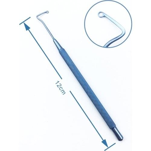 Ophthalmic hook ophthalmic eye surgical instrument Titanium Retina Detachment Hooks