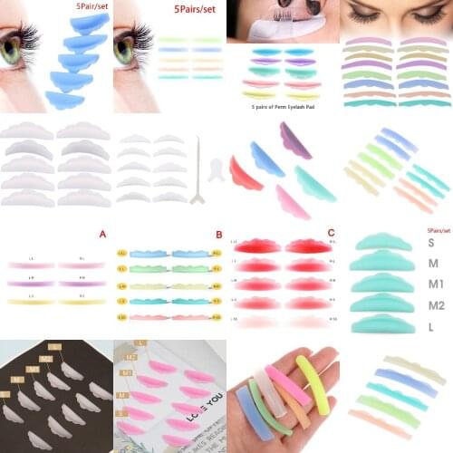 Eyelash Perming Pad 3D Eyelash Curler Accessories Applicator Silicone Eyelash Perm Pad Shield Extend Recycling Eye Lashes Tool