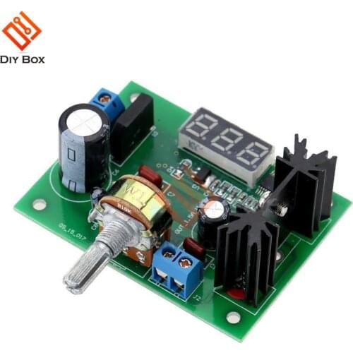 LM317 AC 0-22A/DC 0 -30V to DC 1.25 -28V 2A Step Down Buck Converter Module Voltage Regulator Voltmeter for Arduino
