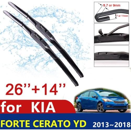 Car Wiper Blades for KIA Forte Cerato YD 2013~2018 K3 Front Windscreen Windshield Wipers Blades Car Accessories 2014 2015 2016