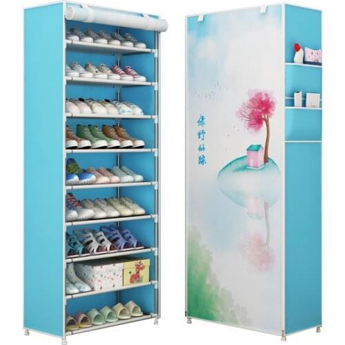 Nonwoven Fabric Shoe Cabinet Shoes Storage Rack Dustproof Hallway Space-Saving Shoe Organizer Stand Holder Shoe Rack for Home