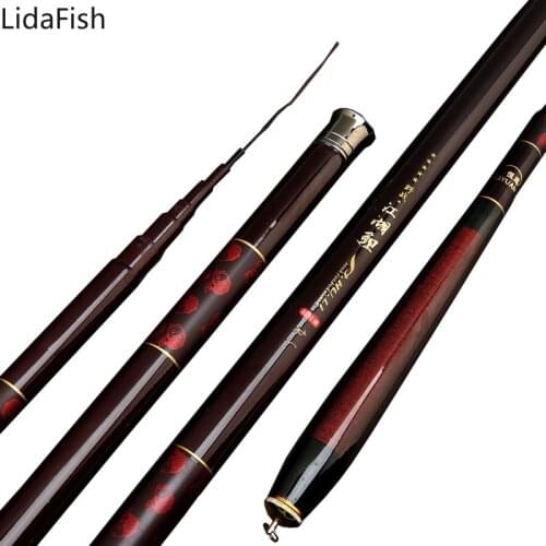 High Carbon Fiber Telescopic Fishing Rod 2.7-7.2M Stream Carp Fishing Feeder Pole