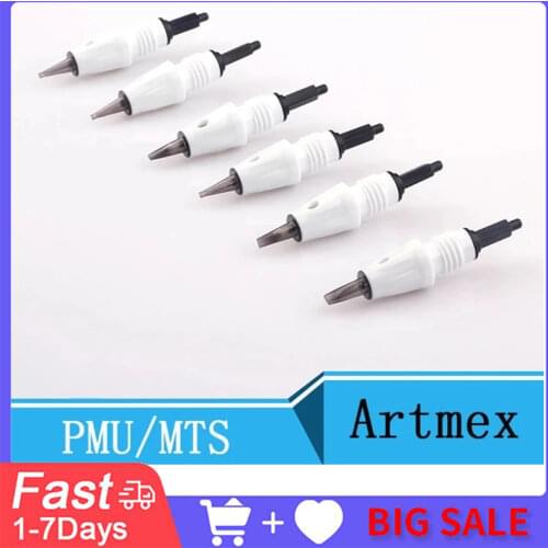 Screw 50pcs ARTMEX-V series V3 V6 V8 V9 Artmex Needles For PMU Tattoo Tip Permanent Makeup Tools Electric Pen Eyebrows Eyeliner