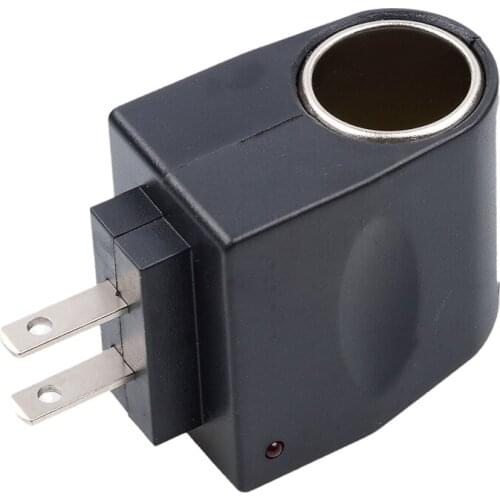 High Quality EU US Plug Hot Mini Car Cigarette Lighter Power AC 220V To DC 12V Black Adapter Converter Automobile Accessories
