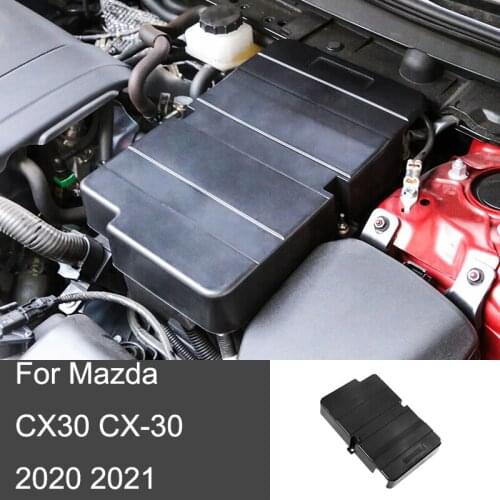 Car Battery Negative Protection Cover Engine Battery Protection Box Cover For Mazda CX30 CX-30 2020 2021 Car Accessories