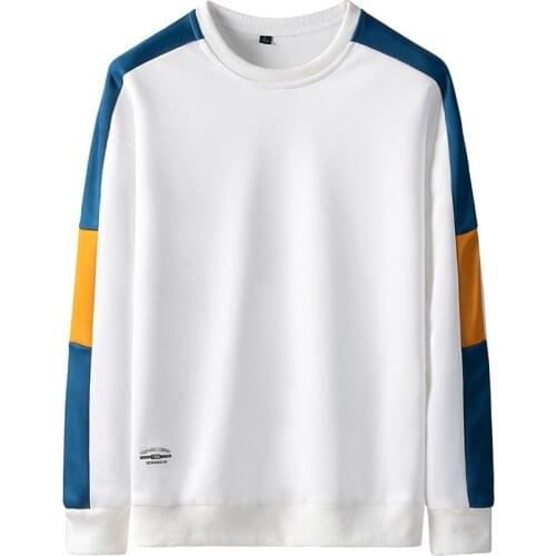 Mens Hoodies Sweatshirt Hip Hop Pullover Streetwear 2020 Autumn Men Casual Patchwork O-Neck Male Outwear Hoodies