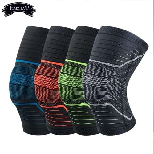 1PCS Compression Knee Pads Used For Basketball Running Sports Knee Pads Silicone Protective Pad Orthopedic Support Protector