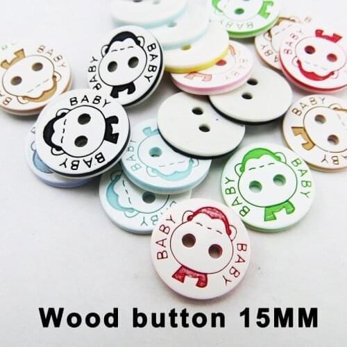 50PCS 15MM Dyed resin word baby buttons coat boots sewing clothes accessories decoration shirt buttonr-320