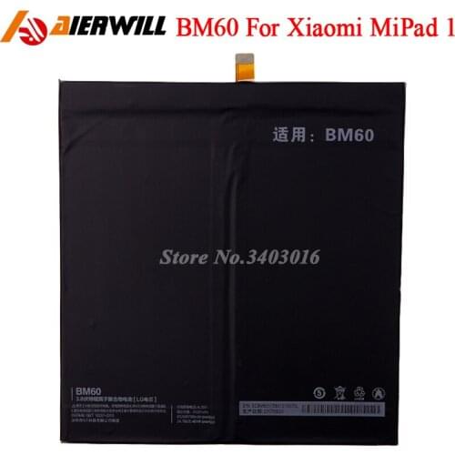 BM60 Battery For Xiaomi Pad 1 Mipad 1 A0101 Batterie Bateria Batterij Accumulator 6520mAh