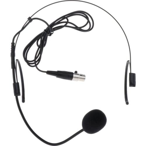 Headset Headworn Microphoneffor Wireless System - Detachable Cable With Mini 4Pin XLR Port Connector