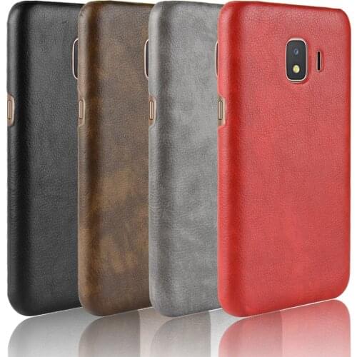 For Samsung Galaxy J2 Core Case Litchi Skin Pattern PU Leather and PC Book Cover For Samsung J2 Core J260 SM-J260G Phone Case