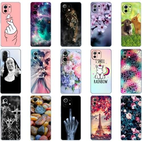 For xiaomi Mi 11 | Mi 11 Lite 5G | Mi 11i | Mi11 Lite 4G Case Back Cover For xiaomi Mi 11i Xiomi Mi11Lite Phone Case Silicon Bag
