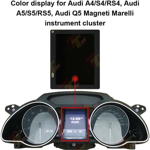Display For Audi A4 S4 RS4, Audi A5 S5 RS5,Q5 Magneti Marelli Instrument Cluster Dashboard Color LCD Display