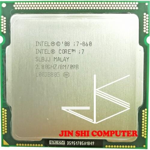 Intel Core i7 860 i7-860 Quad-Core CPU 2.8GHz 8MB LGA 1156 95W Processor tested 100% working