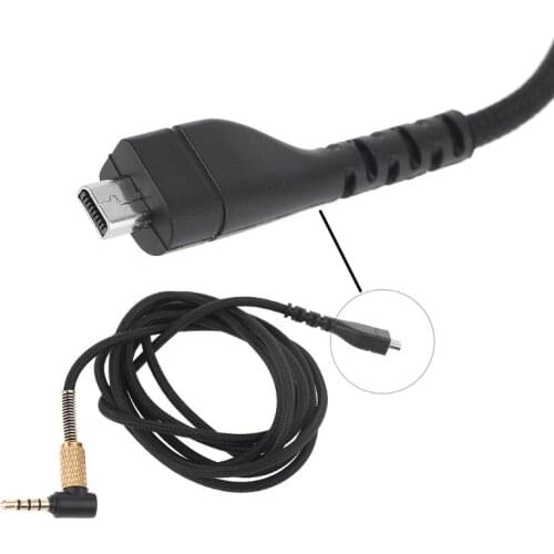 Audio Cable Extension Cord for SteelSeries Arctis 3 5 7 9X Pro Wireless Headset G6DD