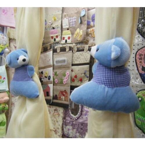 Cute Bear Curtain Holder Embrasse Rideau Hooks Fastener Toys Window Buckle Clamp Curtain Accessories Tiebacks For Curtains