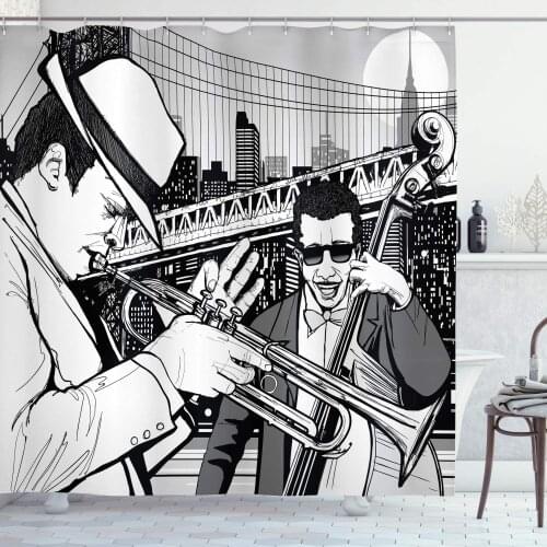 Cartoon Animal Rabbit Shower Curtains Cute Elephant Bear Lion Deer Print Children Room Bathroom Decoration Curtain Set With Hook