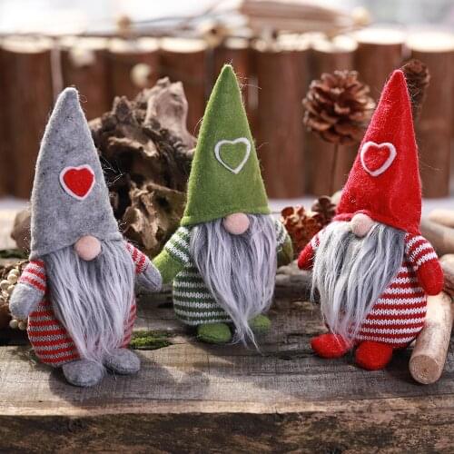 2021 Newest Hot Merry Christmas Long Hat Swedish Santa Gnome Angle Plush Toys Doll Drop Ornament Xmas Tree Decor Kids Xmas Gift