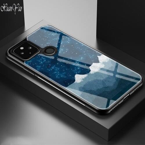 Pixel 4A Case XUANYAO Tempered Glass Hard Slim Cover For Google Pixel 4 XL Case Cover Silicone Soft Edge Cover For Google 4 XL