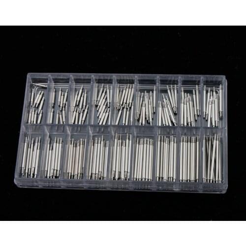 180 Pieces Professional Stainless Steel Spring Bars to Attach Watch Bands Straps Replacement Part