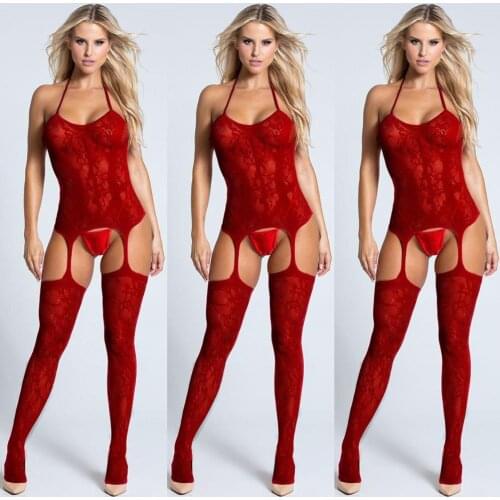 Sexy Open crotch fetish Bodystocking women erotic Lingerie porno babydoll Crotchless Mesh Teddy bodysuit underwear costumes 03