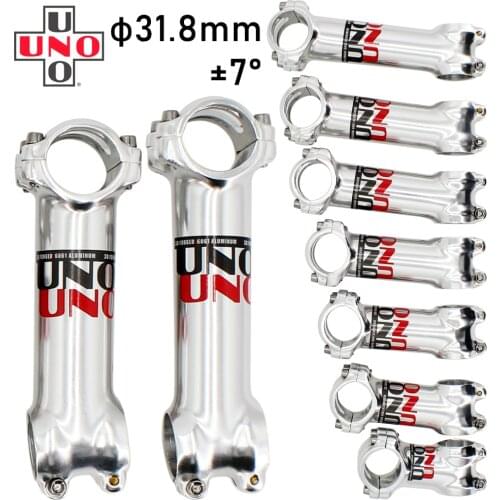 UNO Ultralight 7 Degrees Bike Stem MTB Mountain Road Bicycle Stem 31.8* 60 -130mm Uno Bike Stem Handlebar Stem Aluminum Stem 7