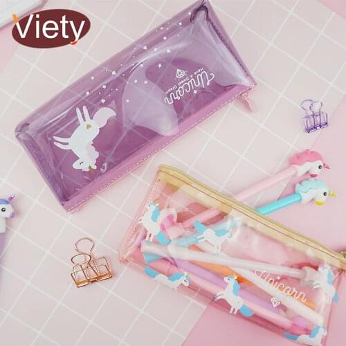 Viety Pencil Cases With Unicorn