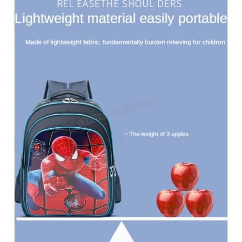 Marvel Spider-Man 3-12 Year Old School Bags for Boys Waterproof Backpacks Child Cartoon Book Bag Kids Shoulder Bag Satchel Gift