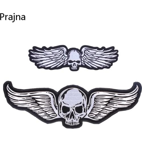 Prajna Military Wings Patch Biker Badge Iron-On Patch Applique Stripes Embroidered Patches For Clothing Jacket Stripe On Clothes