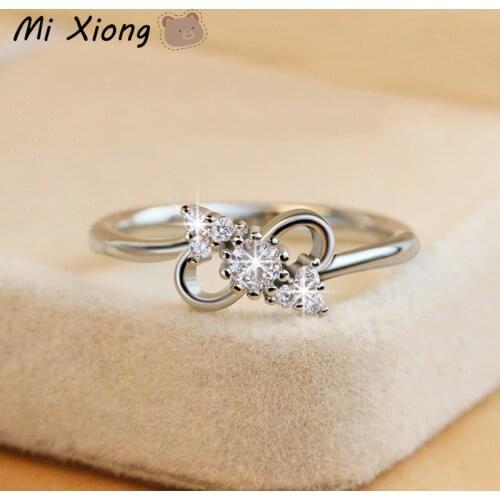 Mi Xiong Woman rings S925 Sterling Silver Designer Original Craftsmanship Unique Shape Diamond Light Luxury Noble Brand Jewelry