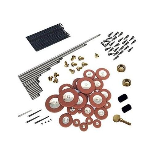 1 Set Alto Sax Repair Parts Screws 25pcs Sax Pads Blanket Column