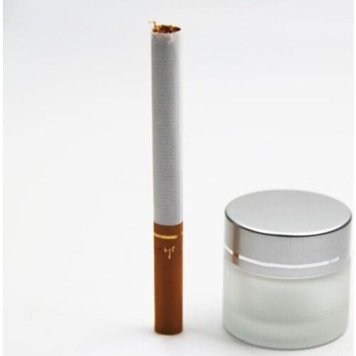 10pcs 10g Empty Round Frosted Amber Glass cosmetic Jars Bottle Bosx Silver Cap Empty Refillable storage Bottles cosmet Container