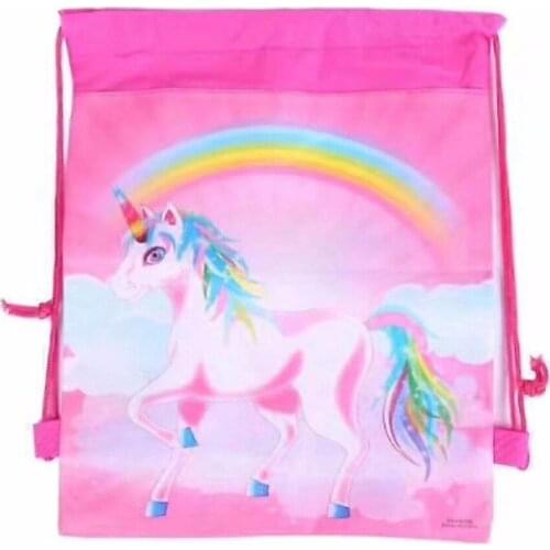 24pcs the mia angel horse Unicorn non-woven fabrics bag non-woven plush backpack