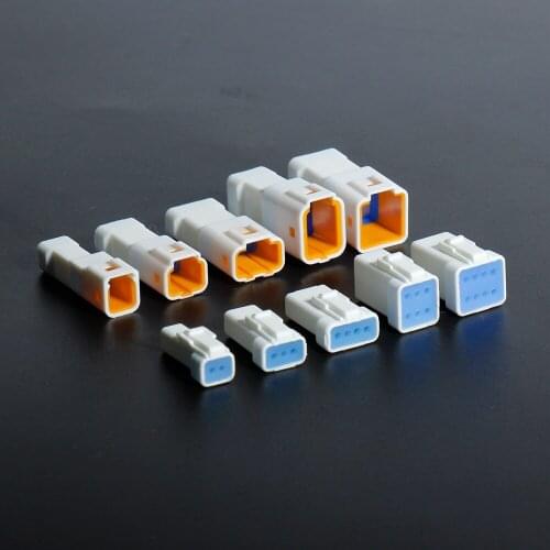 3 Sets Mini Auto Connectors 2 3 4 6 8 Pin 0.7mm Waterproof Socket Male And Female Butt Plugs For Car Ship Household Appliances