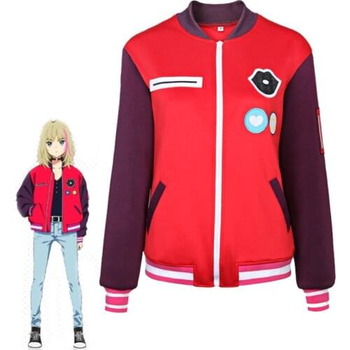 Kawai Rika Jacket Anime Wonder Egg Priority Kawai Cosplay Costume High Quality Coat Daily Outfits Halloween Party Outfit Uniform