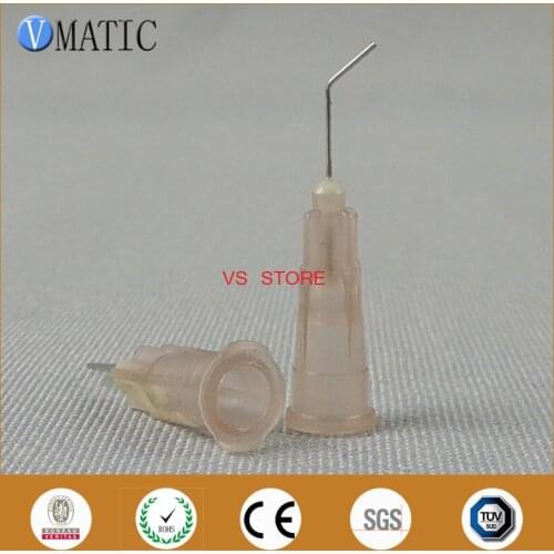 Free Shipping 100 Pieces 0.5'' 13mm Length 45 Degree Bent 26G Industry Use Bayonet Needle Needle 1/2 Inch