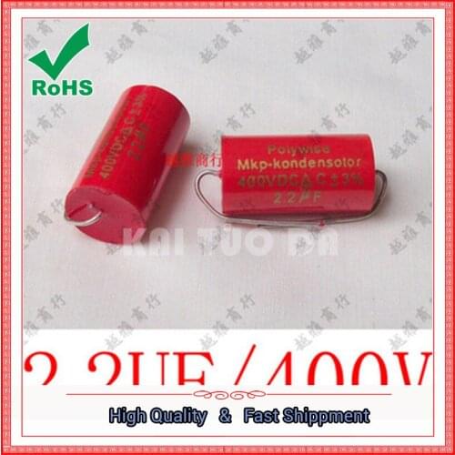 Free Shipping one lot 4x 2.2uF 400V Tubular Audio Capacitor 225J