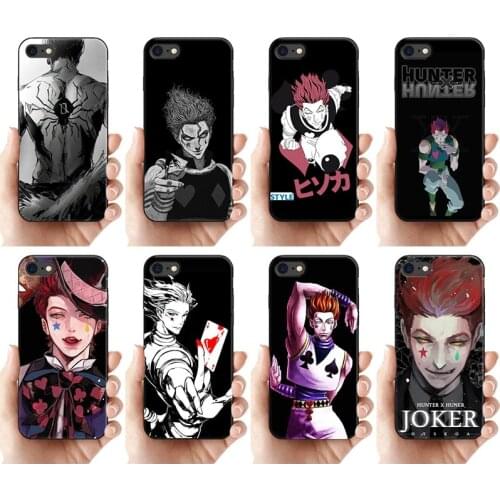 Japan Anime Hunter X hunter Hisoka Case for iPhone 11 12Pro Mini Max 8 7 6 Plus XS XR se cases Soft silicone Black Fundas Cover