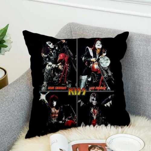 KISS Rock & Roll All Nite Party Pillow Case Polyester Decorative Pillowcases Throw Pillow Cover style-5