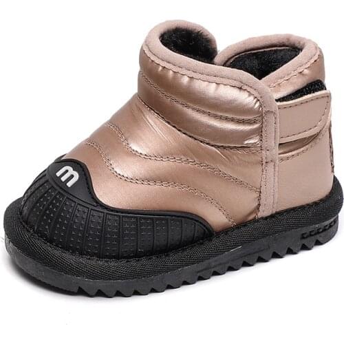 Baby Boots Toddler Winter Snow Boots Warm Plus Velvet Inside Non-slip Winter Baby First Walkers Waterproof SXR010