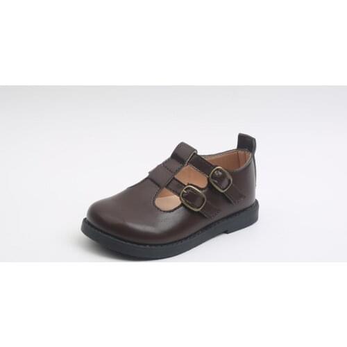 CAPSELLA KIDS British Style Soft Leather Shoes 1-6 Years Girls Princess Dress Shoes Children Soft Sole Student Shoes Size 21-30