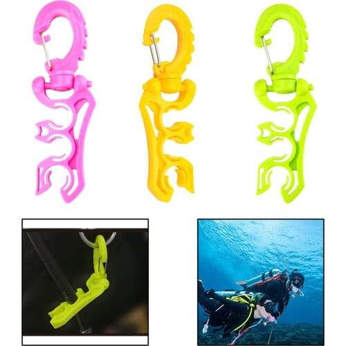 Scuba Diving Double BCD Regulator Hose Holder Diving Underwater BCD Hose Holder Buckle Hooks for Swimming Water Sport