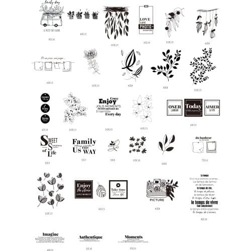 French Transparent Clear Silicone Stamp/Seal for DIY scrapbooking/photo album Decorative clear stamp A3132