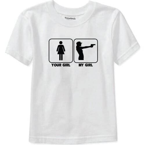 Short Sleeve for Men Clothing Summer Your Girl My Girl Shooter Short Sleeve T Shirt Tee AR15 1911 M9 2nd M16 Tee Shirt