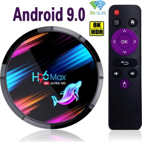 H96 Max-X3 Tv Box Youtube Media Player Android 9.0 8K 3D Wifi 2.4G&5G Netflix S905X3 4GB RAM 32/64/128GB ROM BT 4.0 Set-Top Box