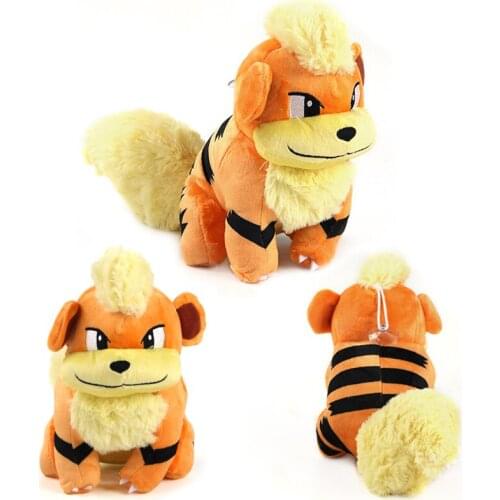 20cm Anime Pokemon Growlithe Plush Toys Soft Stuffed Cartoon Animals Doll Birthday Gifts For Children