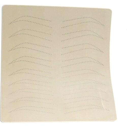 1pcs Inkless Microblading Eyebrow Tattoo Practice Skin Rubber Permanent Makeup Tattoo Training Fake Skin For Manual Pen Supplies